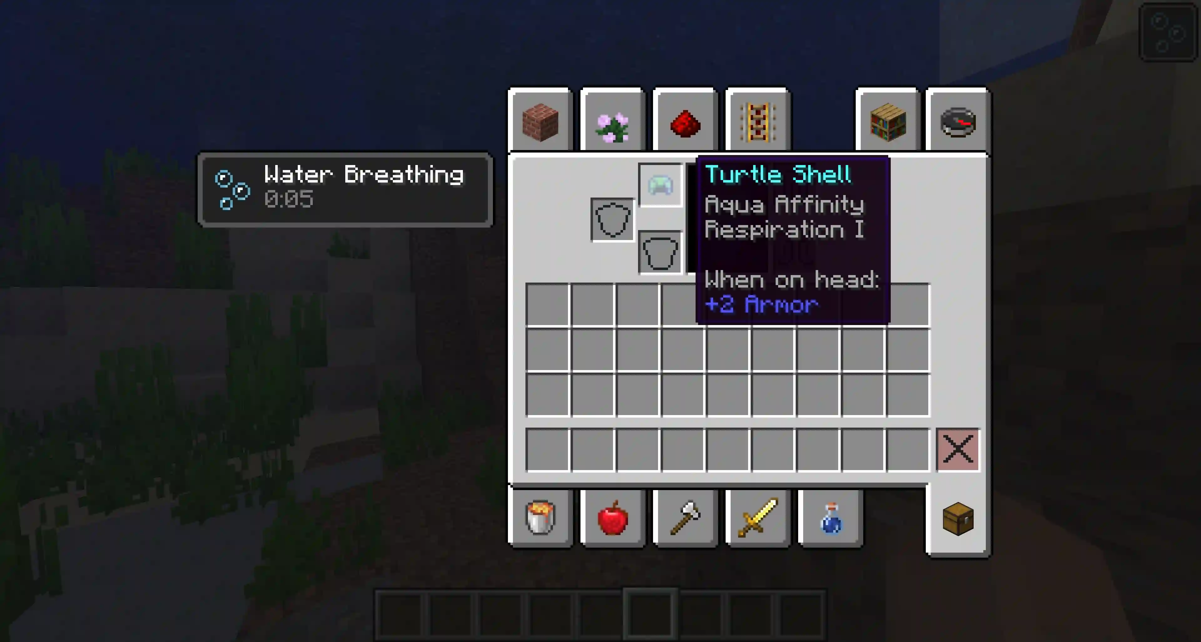 The Minecraft respiration enchantment