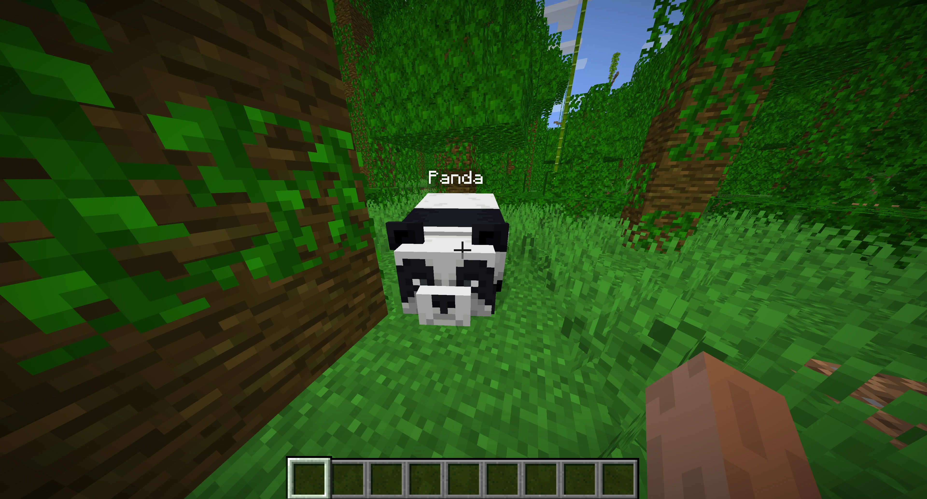 Taming a Panda in Minecraft