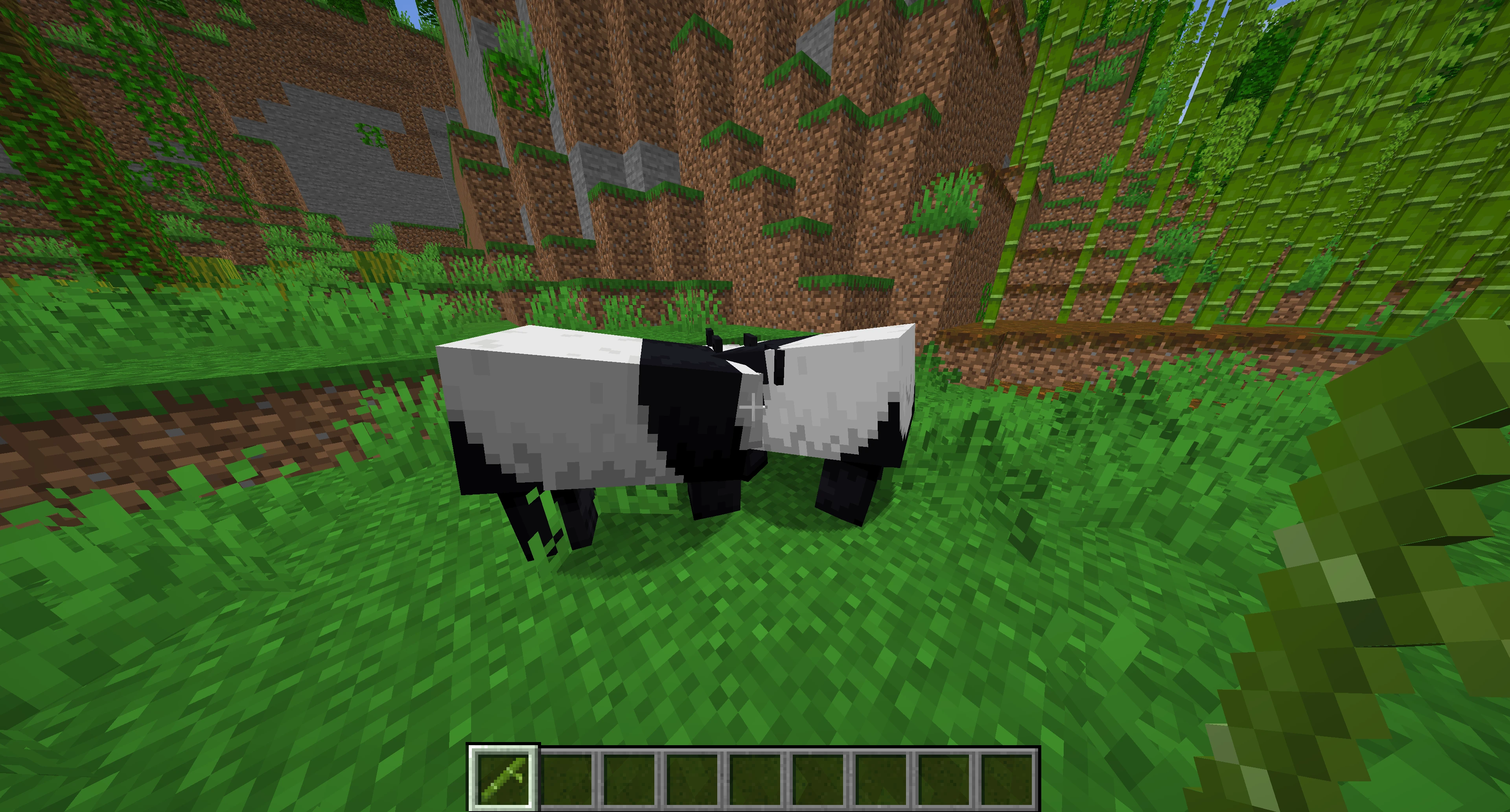 Taming a Panda in Minecraft