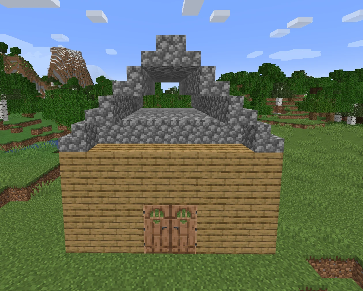 How to build a roof in Minecraft