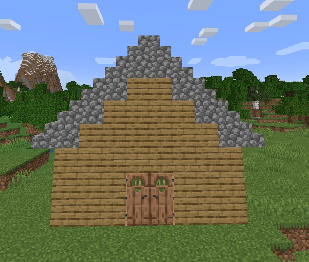 How to build a roof in Minecraft