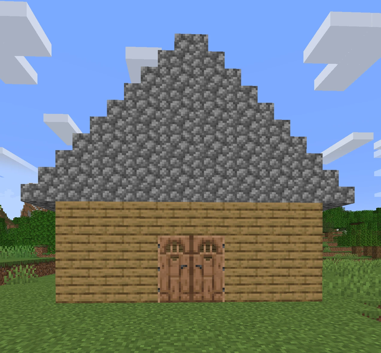 How to build a roof in Minecraft