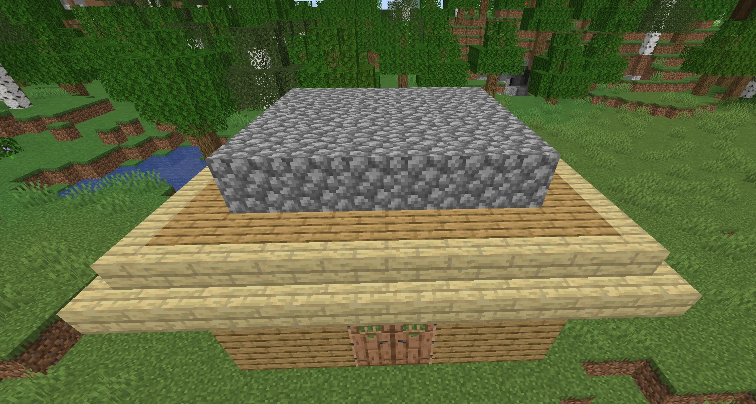 How to build a roof in Minecraft