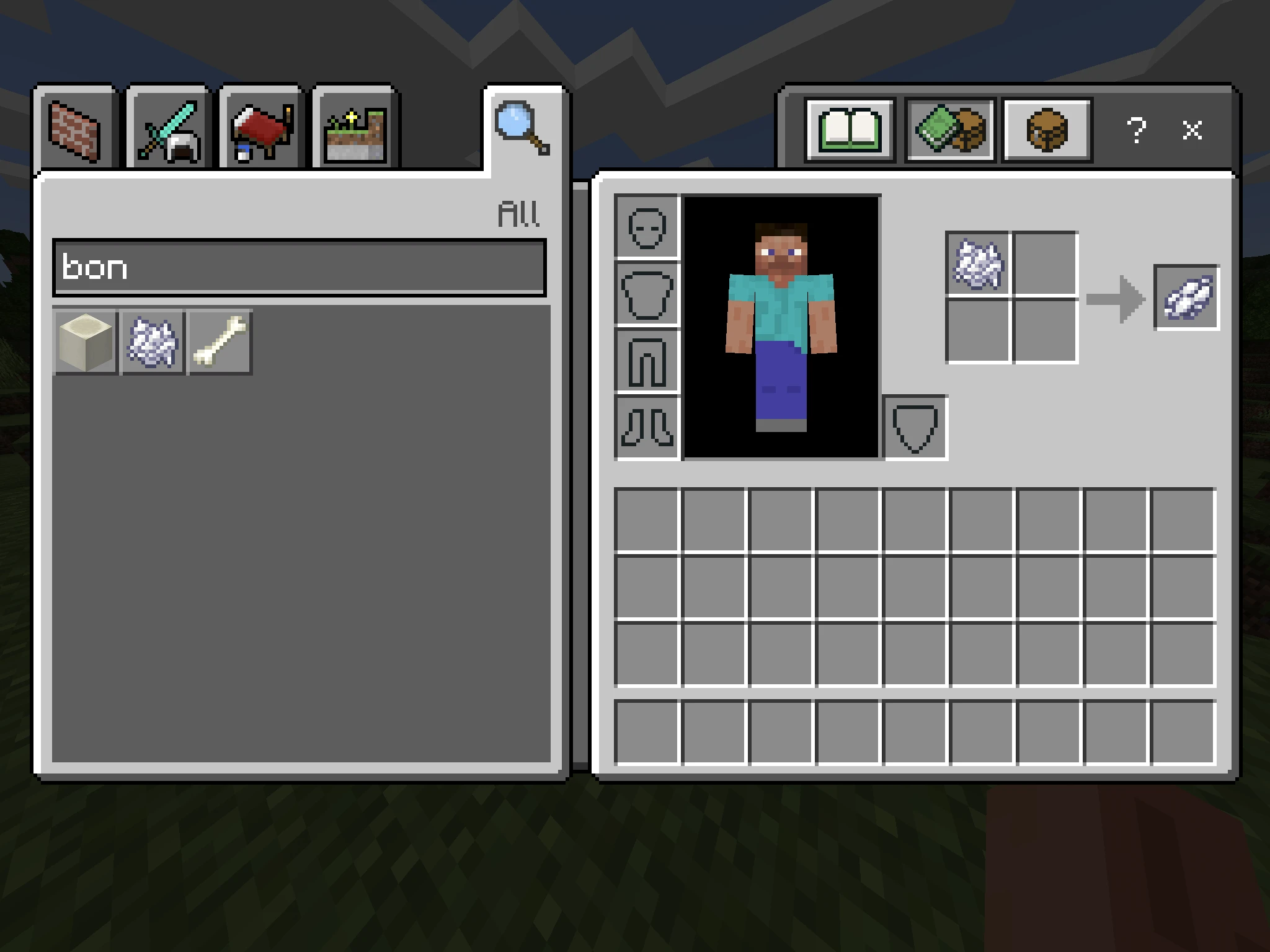 Making White Dye in Minecraft