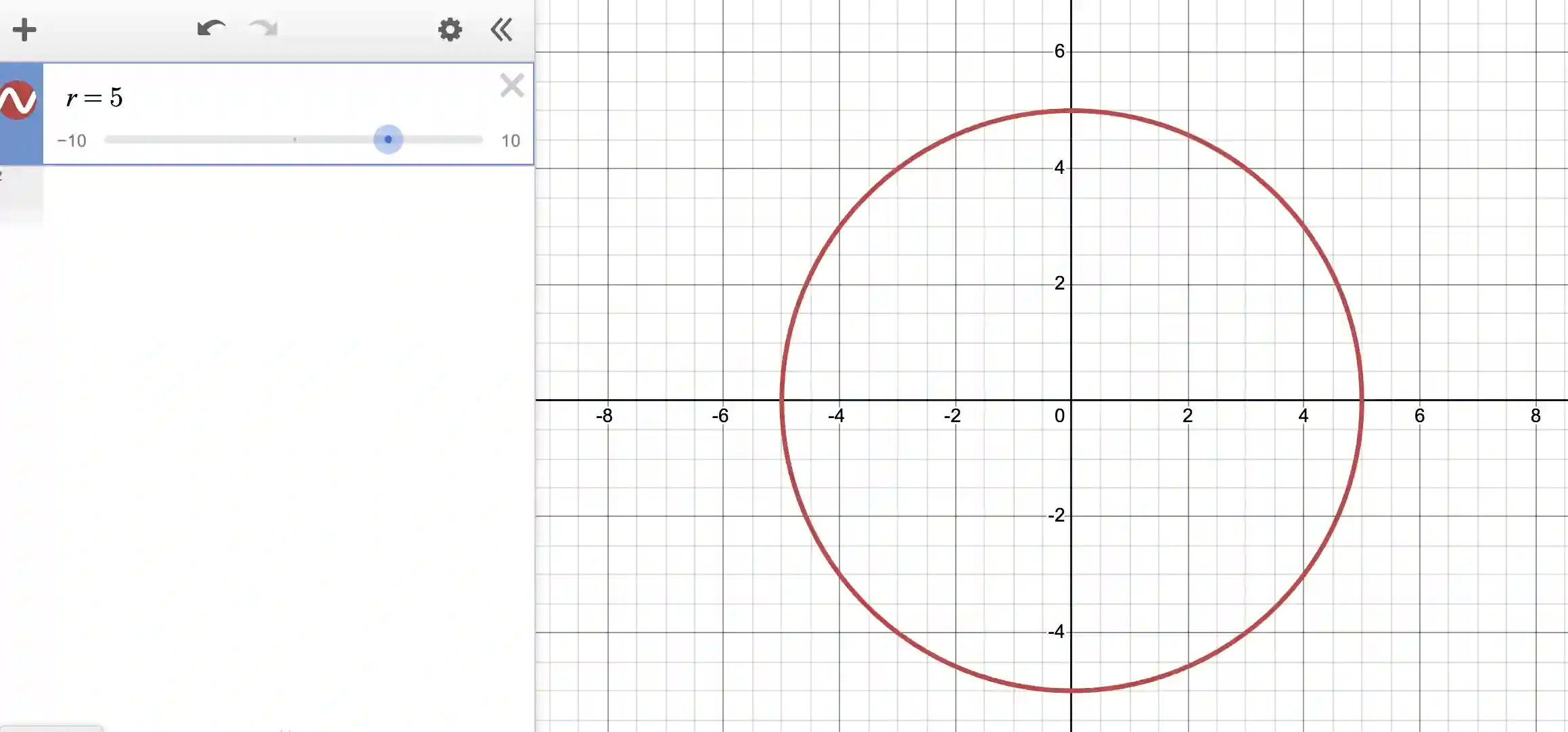 Polar coordinates in Desmos