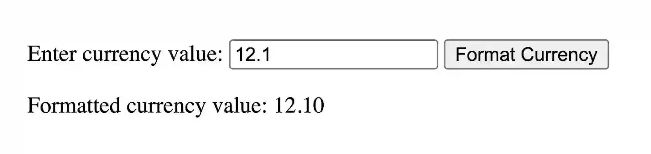 JavaScript toFixed()