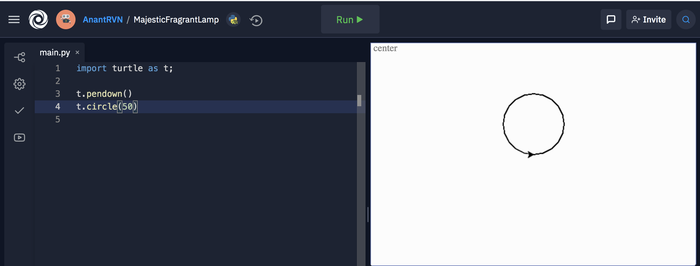 Python turtle graphics