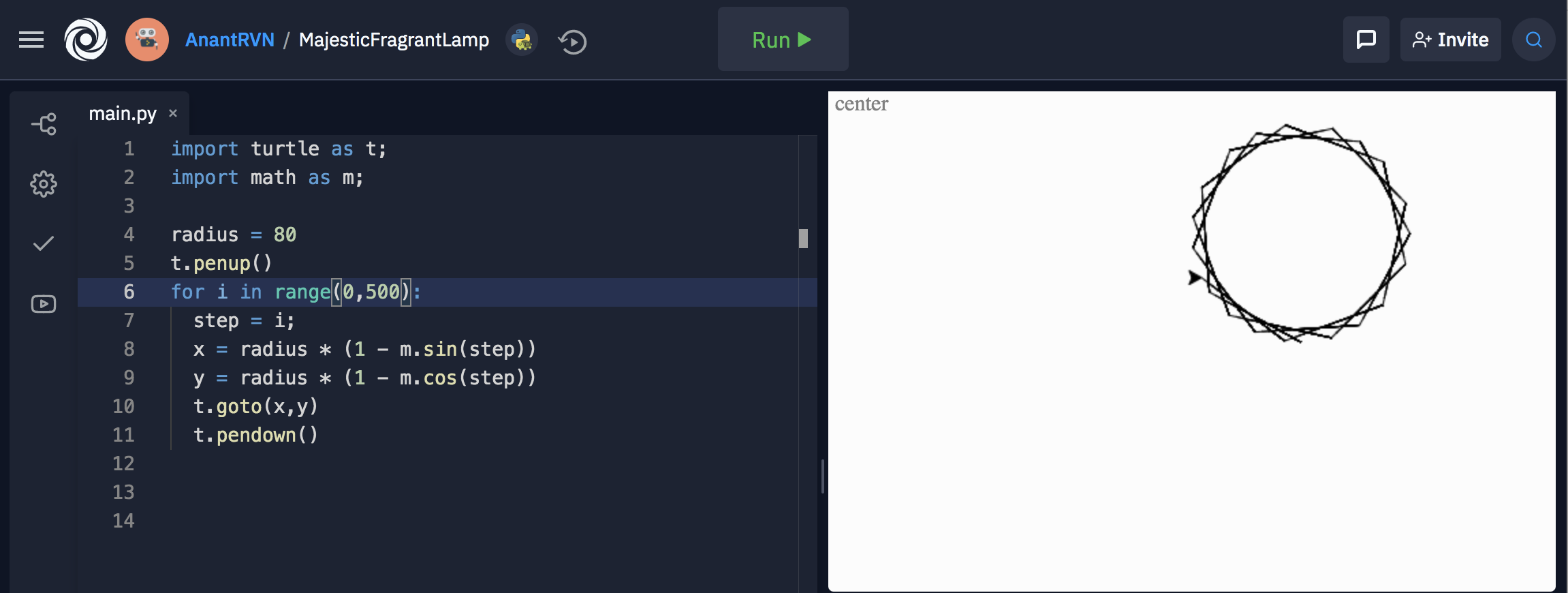 Python turtle graphics